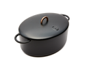 Enameled cast-iron Dutch oven in pepper black - main